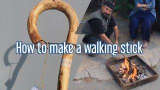 How to make a walking stick  Traditional Greek Walking Sticks Hiking stick  Walking Cane