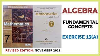 CLASS 7 SELINA MATHS - ALGEBRA EX 13A