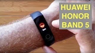 HUAWEI Honor Band 5 IP68 5ATM Waterproof Advanced Fitness Bracelet Unboxing and 1st Look