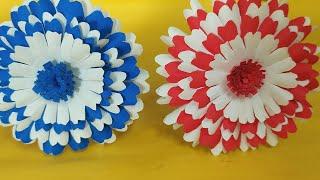 How to make beautiful flowers with craft papereasy paper flower for kidsDIY paper flowerpaper