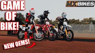 BEST GAME OF BIKE YET WITH 3 PLAYERS ON THE NEW OEMS WAS INSANE Mxbikes