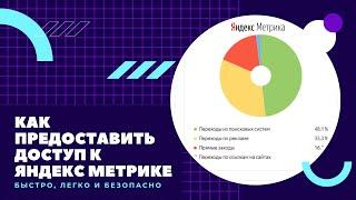 Как предоставить доступ к Яндекс Метрике? Как дать доступ быстро и безопасно.