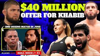 MMA Weekly #3 $40 Million Offer for Khabib Next Opponent of Islam Makhachev Anshuls Opponent