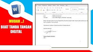 Membuat Tanda Tangan Digital di Microsoft Word