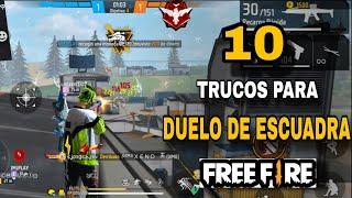 TOP 10 DE TRUCOS *SECRETOS* PARA DUELO DE ESCUADRAS EN FREE FIRE LLEGARAS A HEROICO