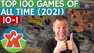 Top 100 Board Games of All Time 2021 - 10 to 1