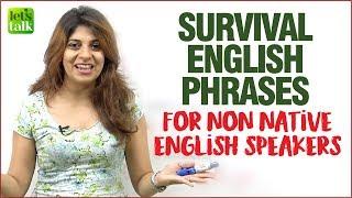 Survival English Phrases For Non Native Speakers  English Lesson By Niharika  Speak Confidently