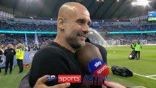 Thierry Henry gatecrashes Pep Guardiolas interview