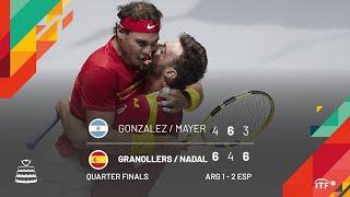 González & Mayer v Granollers & Nadal  ARGENTINA v SPAIN  Quarter Finals Match 3 Highlights