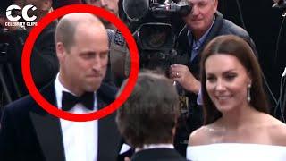 Prince William frowns on Tom Cruise for being gallant to Princess Kate
