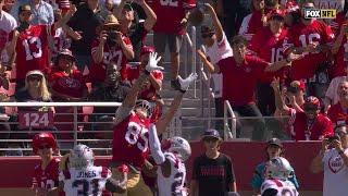 George Kittle Mosses three Pats defenders at once on 12-yard TD catch