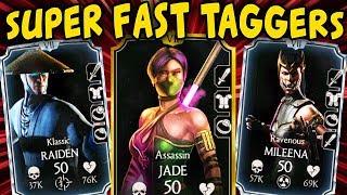 Mortal Kombat X Mobile. BEST FAST TAG TEAM with ASSASSIN JADE. Super Fast and Devastating attacks