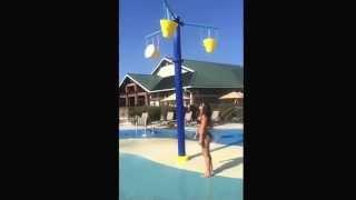 ALS cold water challenge fail . Boob slip