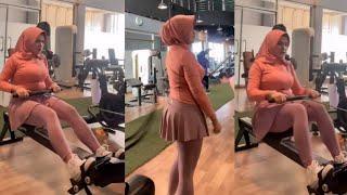 Try On Legging Rok Fashion Olah Raha Gym Hijab Style