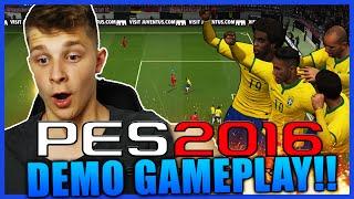 PES 2016 DEUTSCH DEMO GAMEPLAY - BAYERN vs. BRASILIEN  PRO EVOLUTION SOCCER 2016 GAME FACES