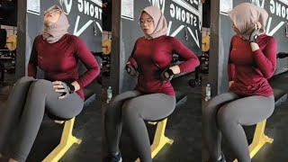 Hijab Style Time To Sport Celana Legging Gym Wanita Higt Waist Polyester