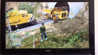 GTA V - Train VS Giant Dump Truck