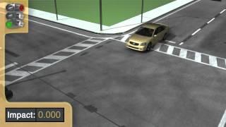 Vehicle Collision Side Impact - 3D Animation