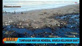 Tumpahan Minyak Menebal Warga Keluhkan Sakit