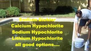 How to clear and remove green algae in a swimming pool