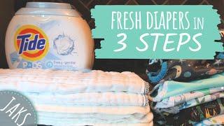 EASY Cloth Diaper Cleaning Routine   NO SMELLY DIAPERS  JAKS Journey CC