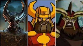 Heimdall Evolution in Cartoons and movies. 2008-2018 Marvel Comics