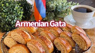 Armenian Gata recipe How to make Armenian sweet pastry Gata Nazook