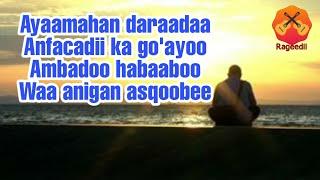 Maxamed Saleebaan Tubeec - Aramidu lyrics