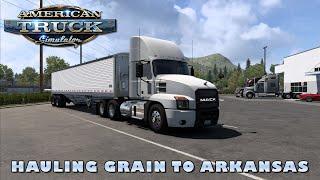 American Truck Simulator - Hauling Grain to Arkansas new DLC - New grain dynamic loading