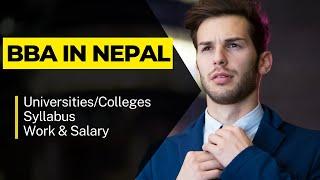 BBA Course Details in Nepali  Work and Salary  Universitites  Things To Know
