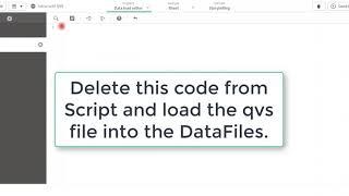 Qlik Sense - Load script with QVS file