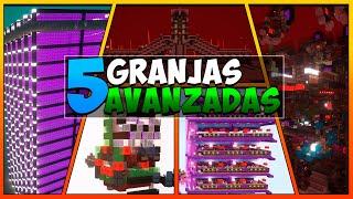 5 Granjas para SURVIVAL TECNICO AVANZADO - Tutorial Minecraft 1.19 - 1.18 - 1.16 - Rus Just That