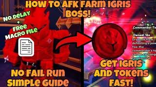 BEST METHOD How to AFK Farm The *NEW* Boss Event in Anime Vanguards Free Macro FileIgris Boss