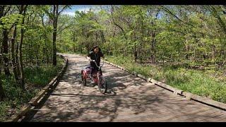 Biking to Oak point Park and Nature Preserve  Plano Texas   Made with Clipchamp