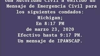 Coronavirus Civil Alert for Michigan- EAS Unedited 32320 REAL ACTUAL EAS