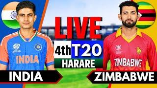 India vs Zimbabwe 4th T20  Live Cricket Match Today  IND vs ZIM Live Match Today  IND Batting