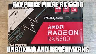 Sapphire Pulse RX 6600 non XT Unboxing and Benchmarks vs RTX 3060  RX 6700 XT  RTX 3070