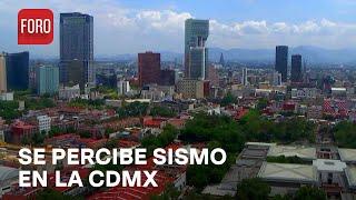 Se percibe sismo en la Ciudad de México - 23 Junio 2024