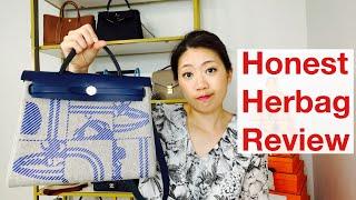 Hermes Herbag Review What fits Wear & Tear Usability Travel Crossbody  luxuryinModeration