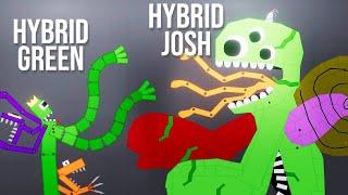 Hybrid Josh Garten of Banban vs Hybrid Green Rainbow Friend - People Playground 1.26.6