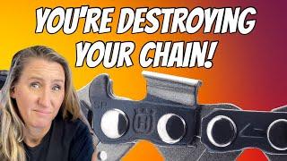 Do THIS Every Time You Buy A New Chainsaw Chain How to avoid your chain from popping off.