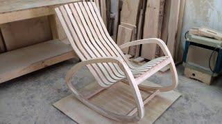 Wooden rocking chair DIY  Кресло-качалка своими руками