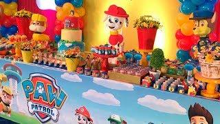 PATRULLA CANINA Decoración de Fiesta Cumpleaños  Decoración Paw Patrol