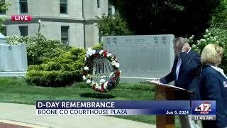 80th anniversary D-Day remembrance at Boone County Courthouse