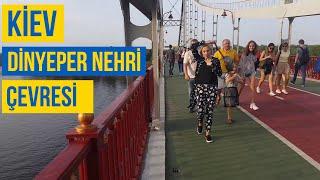 KİEV DİNYEPER NEHRİ KIYISINDA YÜRÜYÜŞ