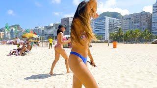 Rio De Janeiro Copacabana Beach Walk Brazil