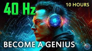 UNLOCK Elon Musk-Level GENIUS  with 40 Hz GAMMA Binaural Beats for Intense FOCUS