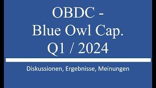 Aktie im Depot OBDC - Blue Owl Cap. - Q1 2024 Zahlen