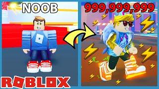 Reached Max Speed & Got on Leaderboard in Roblox Speedman Simulator