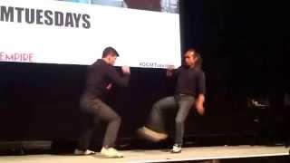 The Raid 2 Berandal - Iko Uwais and Yayan Ruhian onstage demo